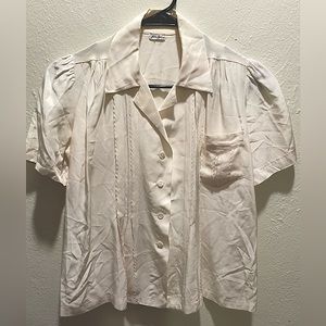 Vintage button up top, XS